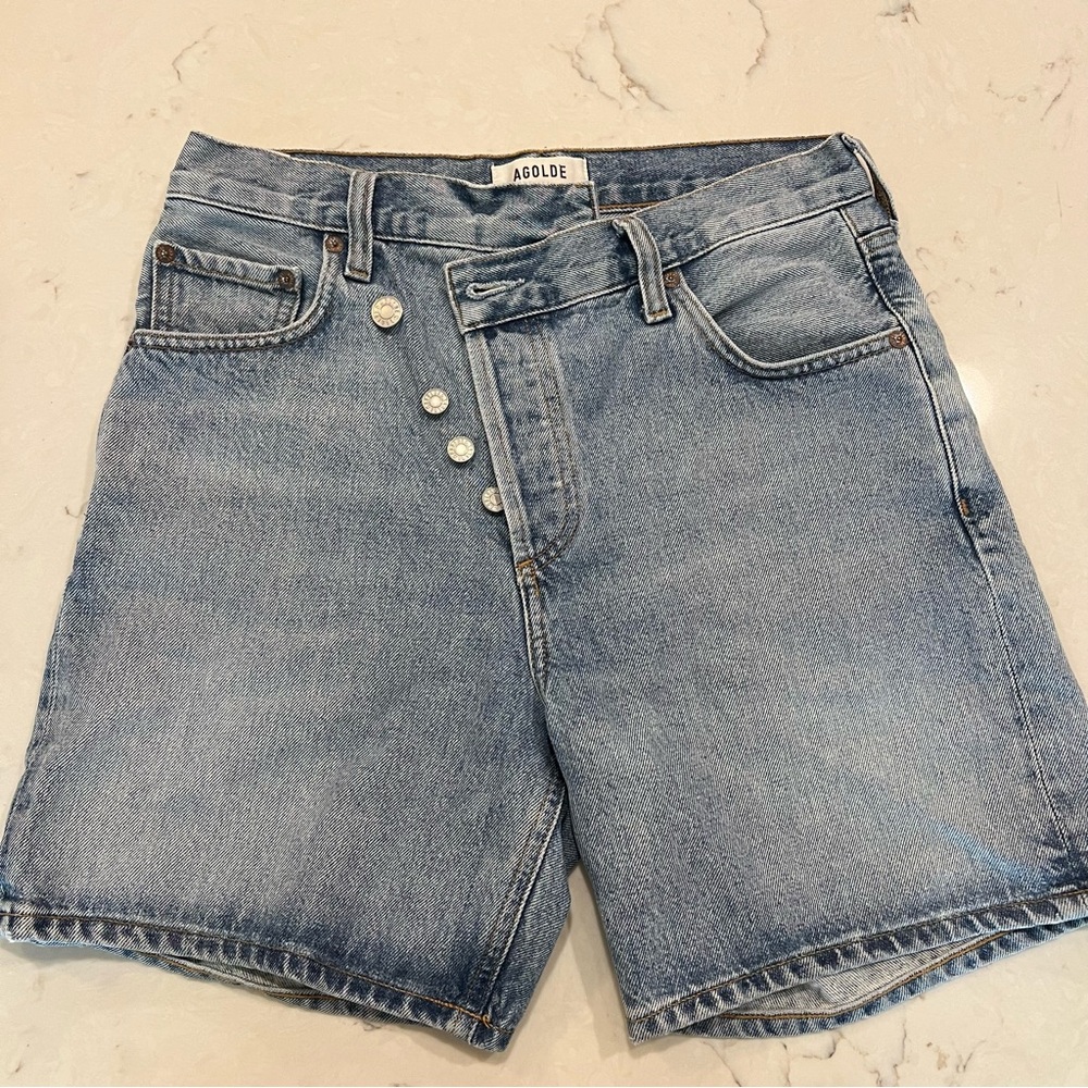 AGOLDE Crisscross Jean Shorts Like New